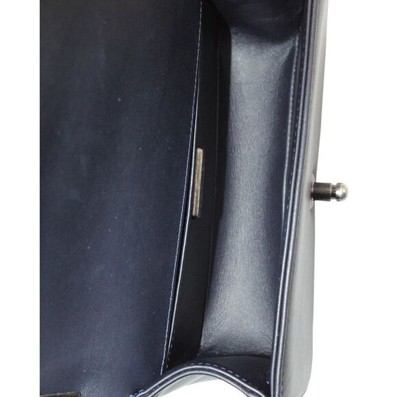 Chanel Medium Boy Flap Bag in Navy Blue Python Leather - Picture 8 of 10